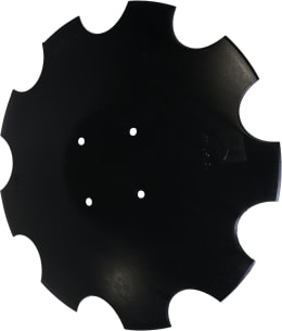 Produktbild: NIAUX 200 Eggenscheibe 460 x 4 mm, LK 120 mm, gewölbt, gezahnt, flacher Ansatz, 9 Zähne, für Amazone/BBG