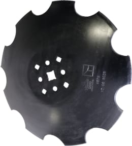 Produktbild: NIAUX 200 Eggenscheibe 460 x 4 mm, LK 80/110 mm, gewölbt, gezahnt, flacher Ansatz, für Agrisem