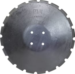 Produktbild: NIAUX 200 Eggenscheibe 450 x 5 mm, LK 98 mm, gewölbt, gezahnt, flacher Ansatz, für Rabe, Vogel & Noot