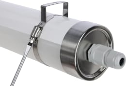 Produktbild: KERBL LED-Feuchtraumleuchte FarmTUBE mit Metallbügel und Kabelanschluss, dimmbar