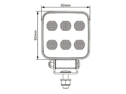 Produktbild: LED-Arbeitsscheinwerfer 6.600 lm/52 W, 9 – 36 V DC, weite Ausleuchtung