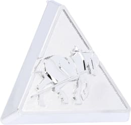 Produktbild: Fendt Markenemblem Logo Fendt Dieselross silber 90,5 x 79,2 mm, für Motorhaube Traktor