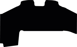 Produktbild: Fußmatte Velours schwarz, für Kramer Teleskoplader KL55.8T, ab Bj. 19