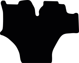 Produktbild: Fußmatte Velours schwarz, für New Holland Traktor T4V, ab Bj. 23