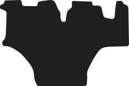 Produktbild: Fußmatte Velours schwarz, für New Holland Traktor T4N, ab Bj. 23