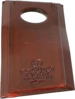 Produktbild: radura® Kreiselmäherklinge 93 x 40 x 3 mm, rechts, gedreht, für Mähwerk Case IH, John Deere, Kverneland, PZ