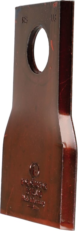 Produktbild: radura® Kreiselmäherklinge 100 x 49 x 4 mm, links/rechts, gedreht, für Mähwerk Pöttinger