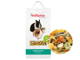 Produktbild: Mifuma Kräuter-Blüten-Mix Premium rohfaserreiches Müsli ohne Getreidekörner mit Vitamin C für Zwergkaninchen