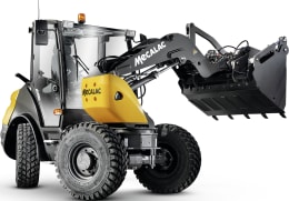 Produktbild: MECALAC Schwenklader AS750 Hubkraft 2.500 daN, 45 kW (61 PS) bei 2.300 min⁻¹, 0 – 20 km/h, P-Kinematik