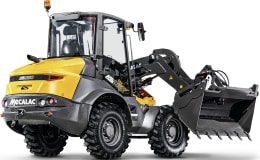 Produktbild: MECALAC Schwenklader AS850 Hubkraft 4.000 daN, 55,4 kW (75 PS) bei 2.300 min⁻¹, 0 – 20 km/h, Z-Kinematik