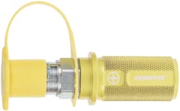 Produktbild: Kennfixx® Hydraulik-Handgriff gelb +, BG 03, Stecker M 22 x 1,5 IG, Schlauch 1/2 IG