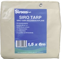 Produktbild: Sirocco® Abdeckplane für Holz 260 g/m², beige