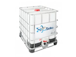 Produktbild: Selko® Futtermittelzusatz im 1.000 kg IBC-Container mit Metallgitterrahmen