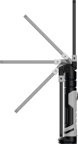 Produktbild: KUNZER LED-Akku-Arbeitsleuchte 600 lm, 120 lm Arbeits-/Kopflicht, 180° schwenk-/drehbarer Kopf