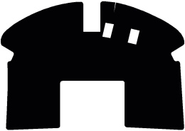 Produktbild: Fußmatte Velours schwarz, für Krone Mähaufbereiter Big M II, Bj. 04 – 12