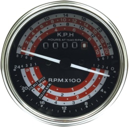 Produktbild: Traktormeter Ø 80/89 mm, 0 bis 24 km/h, für Traktor Massey Ferguson 155, 158, 165, 168, 185, 188