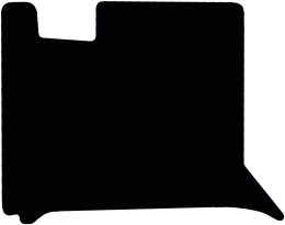 Produktbild: Fußmatte Velours schwarz, für JCB Teleskoplader Agri Plus, Agri Super, ab Bj. 14