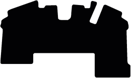 Produktbild: Fußmatte Velours schwarz, für JCB Traktor Fastrac 4000, ab Bj. 03.15