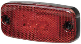 Produktbild: Hella® LED-Positionsleuchte quadratisch, hinten links/rechts, rot, 111,3 x 51,3 x 22 mm, 9 – 36 V DC, E9 1553