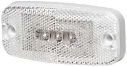 Produktbild: Hella® LED-Positionsleuchte quadratisch, vorn links/rechts, weiß, 111,3 x 51,3 x 22 mm, 9 – 36 V DC, E9 1553