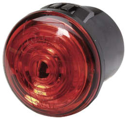 Produktbild: Hella® LED-Positionsleuchte rund, hinten, rot, Ø 30 mm, 9 – 33 V DC, E4 8639