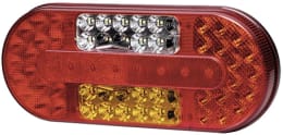 Produktbild: Hella® LED-Schlussleuchte links/rechts 10 – 30 V DC, 323 x 134 x 37,5 mm, Schluss-, Brems-, Blink-, Rückfahr-