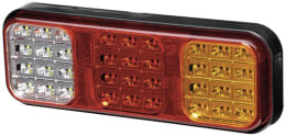 Produktbild: Hella® LED-Schlussleuchte links/rechts 12 – 24 V DC, 284 x 100 x 37 mm, Schluss-, Brems-, Blink-, Rückfahrlicht