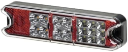 Produktbild: Hella® LED-Schlussleuchte links/rechts 10 – 30 V DC, 191 x 49,4 x 28 mm, Schluss-, Brems-, Blink-, Rückfahrlicht