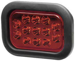 Produktbild: Hella® LED-Schlussleuchte links/rechts 12 – 24 V DC, 164 x 117 x 35 mm, Schluss-, Bremslicht