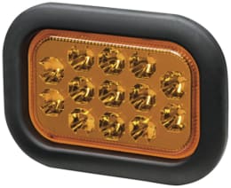Produktbild: Hella® LED-Blinkleuchte quadratisch, hinten links/rechts, 164 x 117 x 35 mm, 12 – 24 V DC, 13 LEDs, E9 11523