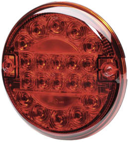 Produktbild: Hella® LED-Nebelschlussleuchte rund, rot, Ø außen 140 mm, 10 – 30 V DC, E4 4052