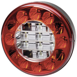 Produktbild: Hella® LED-Nebelschluss-/Rückfahrleuchte rund, links/rechts, weiß, rot, 122 x 122 x 43 mm, 10 – 30 V DC, E9 1288