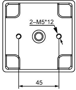 Technische Zeichnung: Hella® LED-Blinkleuchte quadratisch, vorn/hinten links/rechts, 80 x 80 x 33,7 mm, 24 LEDs, E4 61970