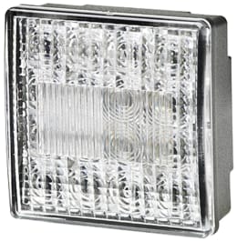 Produktbild: Hella® LED-Rückfahrscheinwerfer quadratisch, 80 x 80 x 33,7 mm, 12 – 24 V DC