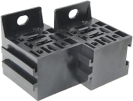 Produktbild: Herth + Buss Relaissockel 9-polig mit Halter, Version A, 5 x Flachsteckanschluss 6,3 mm