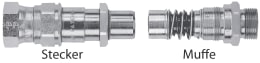 Produktbild: Faster® Ersatzstecker und Ersatzmuffe für Multikupplung MST, verchromt