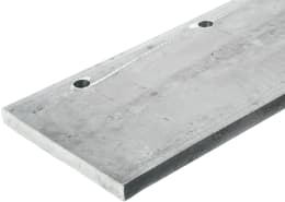 Produktbild: Schürfleiste aus Stahl mit Befestigungslöchern, 20 mm Stärke