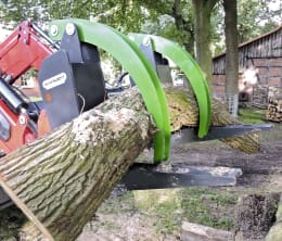 Lifestyle: Düvelsdorf Holzgreifer mit Euro-Aufnahme