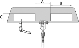 Technische Zeichnung: BAUER® SÜDLOHN Lasthaken LH-II