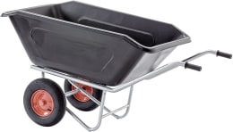 Produktbild: Growi® Schubkarre Compactkarre Mulde 350 l, PE (Polyethylen) 2-Rad
