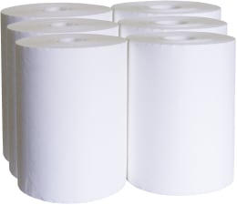 Produktbild: KERBL Euterpapier UdderoClean 230 x 220 mm 6 Rollen/800 Blatt, ohne Kartonkern, 15800