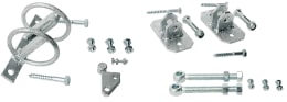Set: Patura Montageteile für Weidetore mit Scharnieren, Schrauben und Befestigungsmaterial