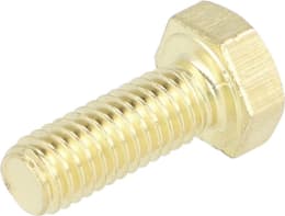 Produktbild: Posch® Sechskantschraube DIN 933 M 6 x 16, Messing, für Kreissäge