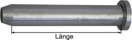 Produktbild: Splintbolzen, Ø 12 mm x 63 mm, verzinkt, für Bordwandscharniere