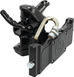 Produktbild: HANS SAUERMANN Zugmaul HS1700-1KUD-38-390 automatisch mit Adapterplatte, 390/25/32 mm, Ø Bolzen 38 mm