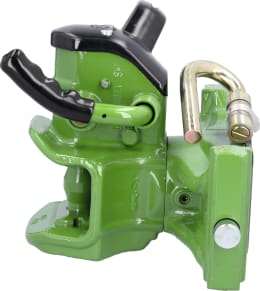 Produktbild: HANS SAUERMANN Zugmaul HS1700-1KUD-38 automatisch mit Adapterplatte, 330/25/32 mm, Ø Bolzen 38 mm, grün