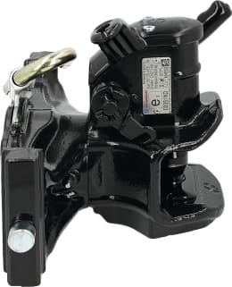 Produktbild: HANS SAUERMANN Zugmaul HS1700-1KUD-38 automatisch mit Adapterplatte, 330/25/32 mm, Ø Bolzen 38 mm, schwarz