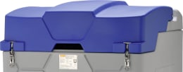 Produktbild: Cemo Klappdeckel blau, mit Gasdruckfeder und Montagezubehör, für Tankanlage Cube AdBlue® 1.500, 2.500 l