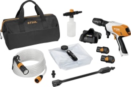 Set: STIHL Akku-Niederdruckreiniger RCA 20 Kaltwasser, mit 2 Akkus und Ladegerät, RA02 011 7610