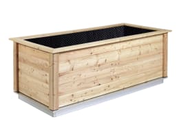 Produktbild: KGT Holz-Hochbeet Woody 0,99 x 2,14 x 0,79 m Typ 210 natur Füllmenge 1.400 l